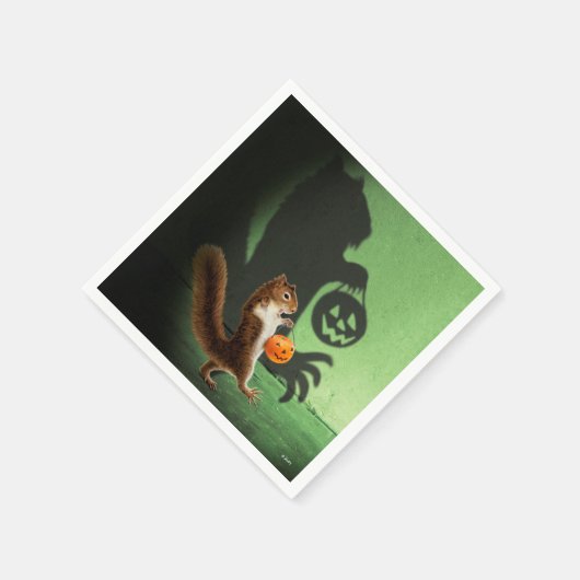 Creepy Squirrel Shadow Servet (Hoek)