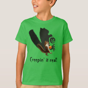 Creepy Squirrel Shadow T-shirt