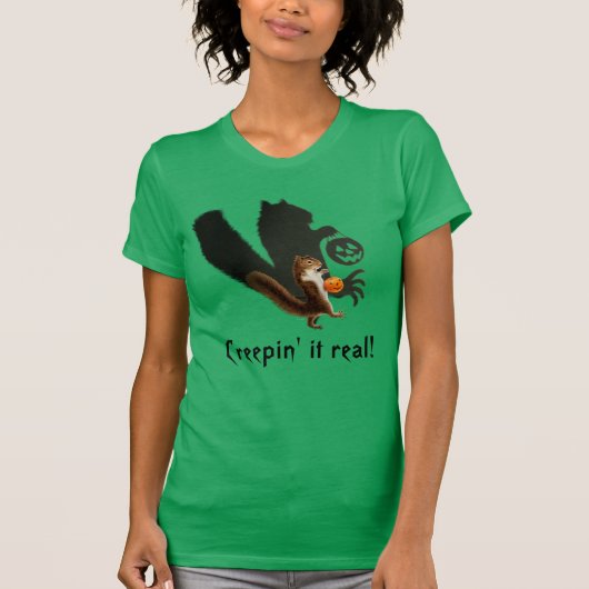 Creepy Squirrel Shadow T-shirt (Voorkant)