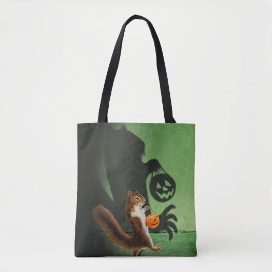 Creepy Squirrel Shadow Tote Bag (Voorkant)