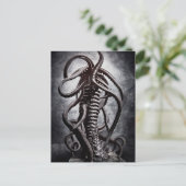 Creepy Statue of a Ancient Alien Entity Briefkaart (Staand voorkant)