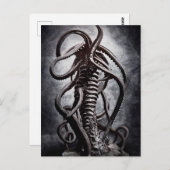 Creepy Statue of a Ancient Alien Entity Briefkaart (Voorkant / Achterkant)