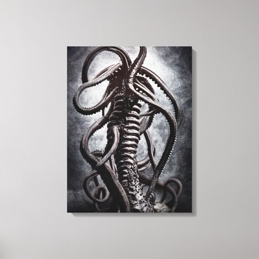 Creepy Statue of a Ancient Alien Entity Canvas Afdruk (Voorkant)