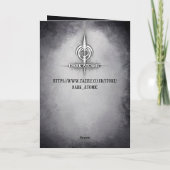 Creepy Statue of a Ancient Alien Entity Kaart (Achterkant)