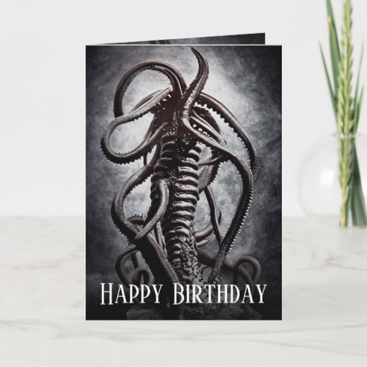 Creepy Statue of a Ancient Alien Entity Kaart (Voorkant)