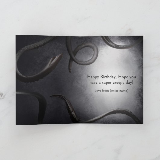 Creepy Statue of a Ancient Alien Entity Kaart (Binnen)