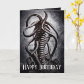 Creepy Statue of a Ancient Alien Entity Kaart (Gele Bloem)