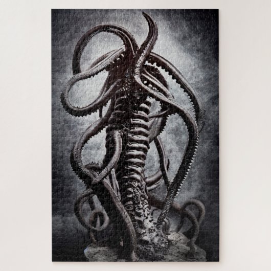 Creepy Statue of a Ancient Alien Entity Legpuzzel (Verticaal)