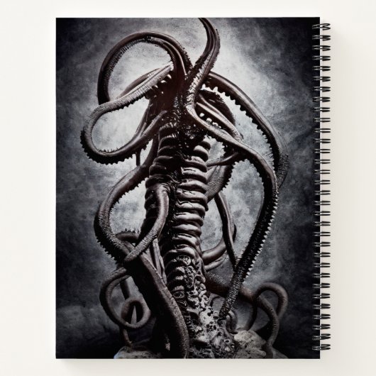 Creepy Statue of a Ancient Alien Entity Notitieboe Notitieboek (Achterkant)