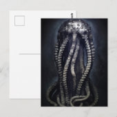 Creepy Statue of an Onbekende Cephalopod Briefkaart (Voorkant / Achterkant)