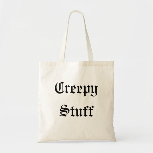 Creepy Stuff Tote Bag (Voorkant)
