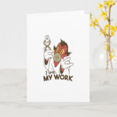 Creepy tandarts kaart (Gele Bloem)