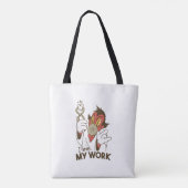 Creepy tandarts tote bag (Achterkant)
