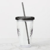 Creepy Tarantula in Web Original Artwork Acryl Drinkbeker (Links)