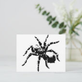 Creepy Tarantula-ontwerp Briefkaart (Staand voorkant)