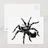 Creepy Tarantula-ontwerp Briefkaart (Voorkant / Achterkant)