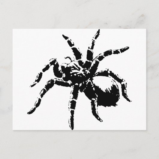 Creepy Tarantula-ontwerp Briefkaart (Voorkant)