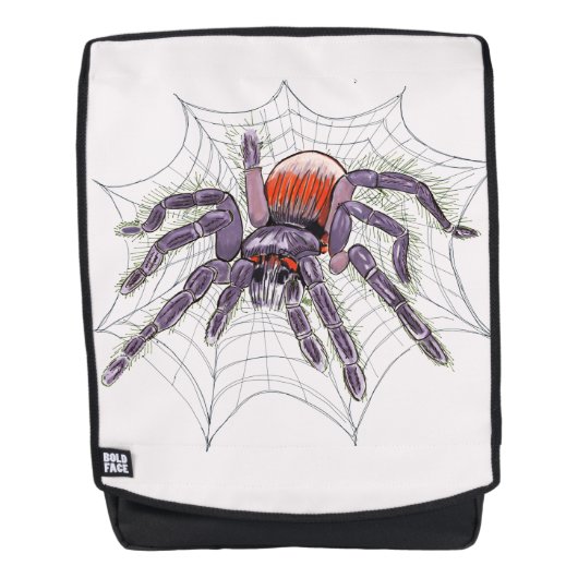 Creepy Tarantula Spider Rugtassen (Voorkant)
