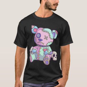 Creepy Teddy Bear Kawaii Pink Pastel Gothic Cute T-shirt