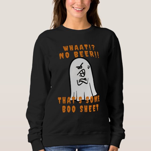 Creepy That's Boo Sheet White Halloween Ghost Trui (Voorkant)