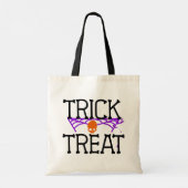 Creepy Trick or treat Halloween Canvas tas (Achterkant)