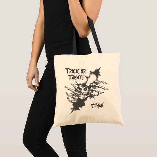 Creepy Trick or treat Tote Bag (Voorkant (product))