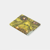 Creepy Turtle Monster Black Outline Cartoon Post-it® Notes (Schuin)