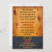 Creepy Twins Halloween Party Bloody Horror Kaart (Achterkant)