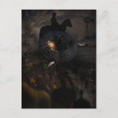 Creepy UFO Crash Briefkaart (Voorkant)