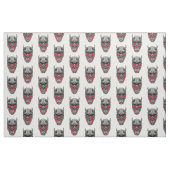 Creepy Ugly Devil Skull Stof (Yard (91,4 cm))