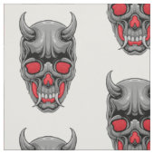 Creepy Ugly Devil Skull Stof (Swatch)