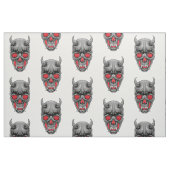 Creepy Ugly Devil Skull Stof (Fat Quarter)