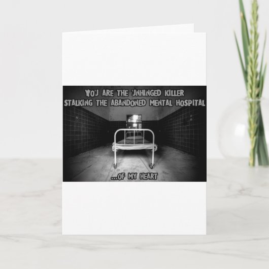 Creepy Valentijn Feestdagen Kaart (Voorkant)