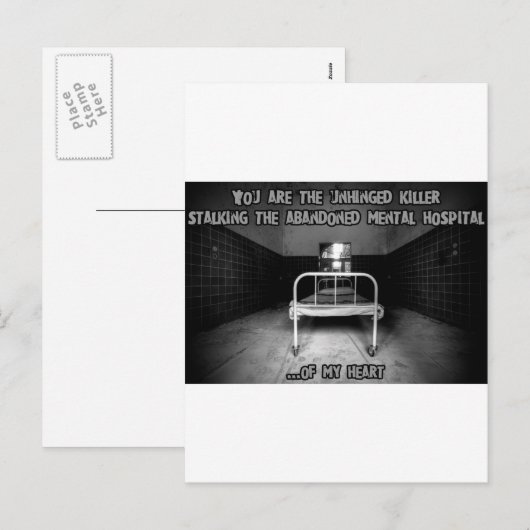 Creepy Valentijn Feestdagenkaart (Voorkant / Achterkant)