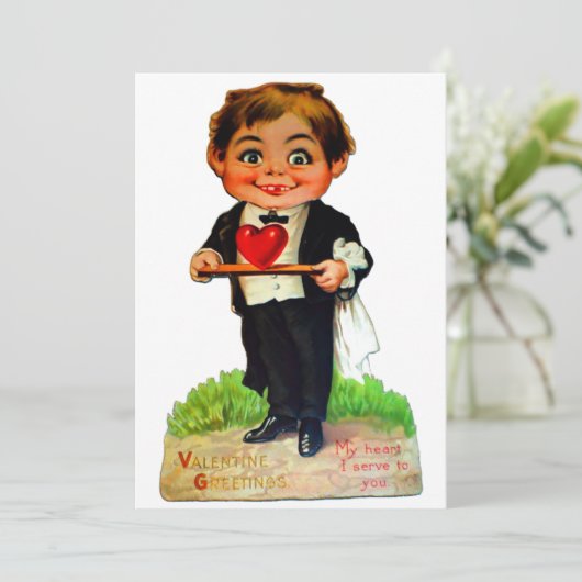 Creepy  Valentijn's Day Feestdagenkaart (Staand voorkant)