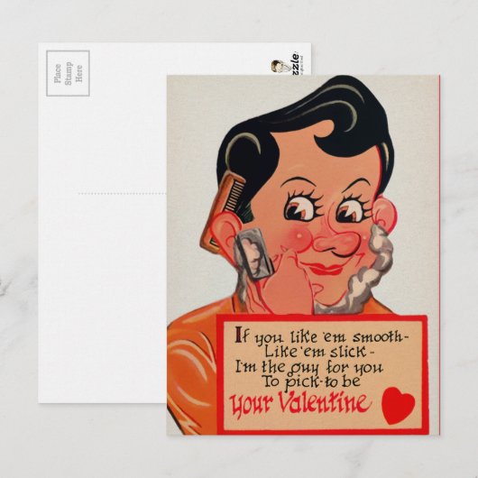  Creepy Valentijnse  Briefkaart (Voorkant / Achterkant)