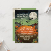 Creepy Vampire Bat Burton-geïnspireerde platte uit Kaart (Voorkant / Achterkant in situ)