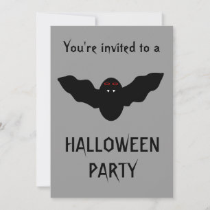 Creepy Vampire Bat Halloween Party  Kaart