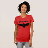Creepy Vampire Bat Vamp Custom T Shirt (Voorkant volledig)