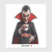Creepy Vampire Dracula Sticker (Vel)