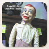 Creepy Ventriloquist Doll Kartonnen Onderzetters (Voorkant)