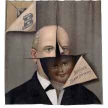 Creepy Victoriaans Advertisement Showgordijn