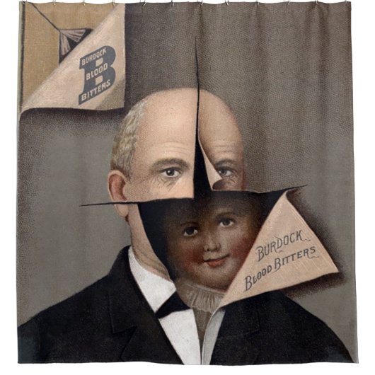 Creepy Victoriaans Advertisement Showgordijn Douchegordijn (Voorkant)