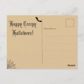 Creepy Victoriaans Meisje Halloween Briefkaart Gro (Achterkant)