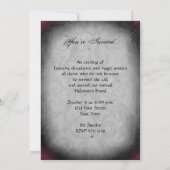 Creepy Victoriaans Raven Family Halloween Party Kaart (Achterkant)