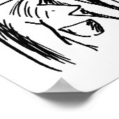 creepy villain cartoon art poster (Hoek)