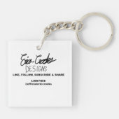 creepy villain cartoon sleutelhanger (Achterkant)