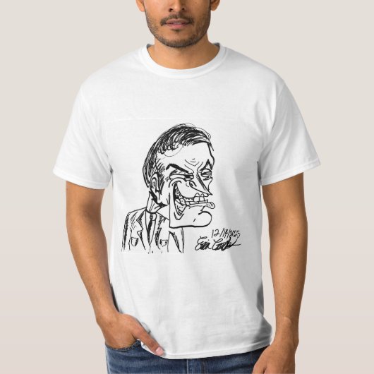 creepy villain cartoon t-shirt (Voorkant)