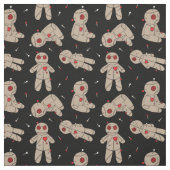 Creepy Voodoo Dolls Gothic Hallowen Stof (Swatch)