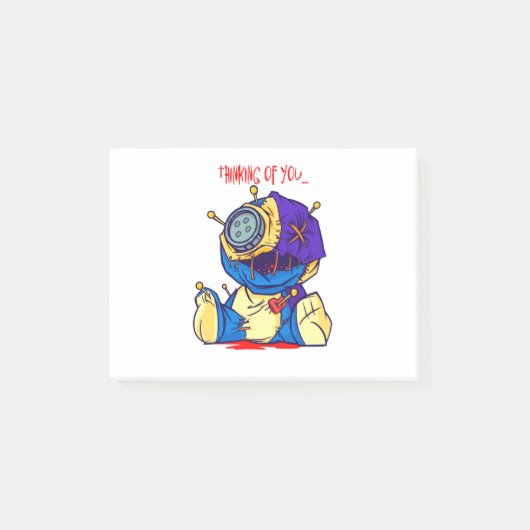 Creepy Voodoo Toy - THINKING OF YOU Post-it® Notes (Voorkant)